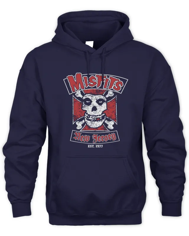Hoodie Misfits New Jersey Est 1977 Black Version Hoodie s