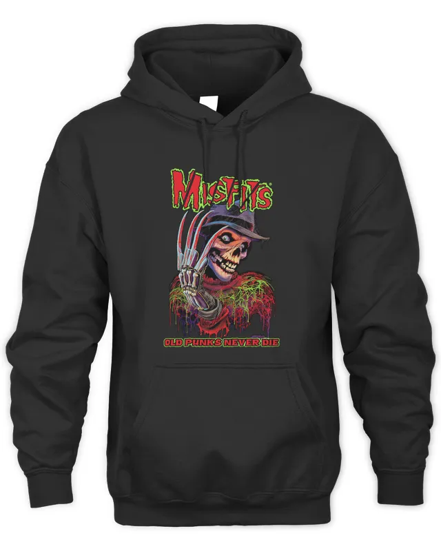 Hoodie Misfits Old Punks Never Die Red Version Tee s