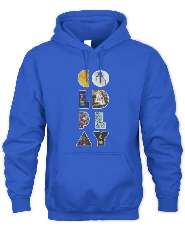New Hoodie Coldplay Merch Album Letters