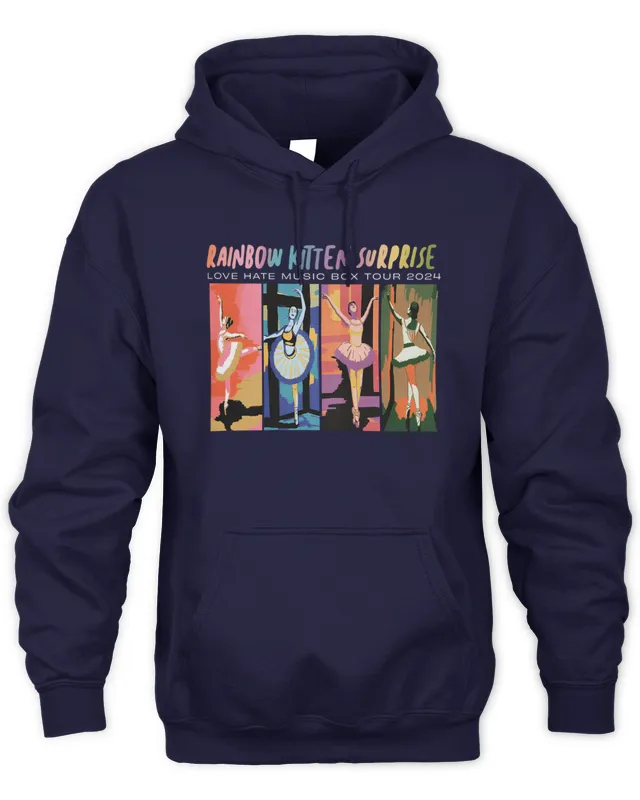 Hoodie Love Hate Music Box Tour Rainbow Kitten Surprise s