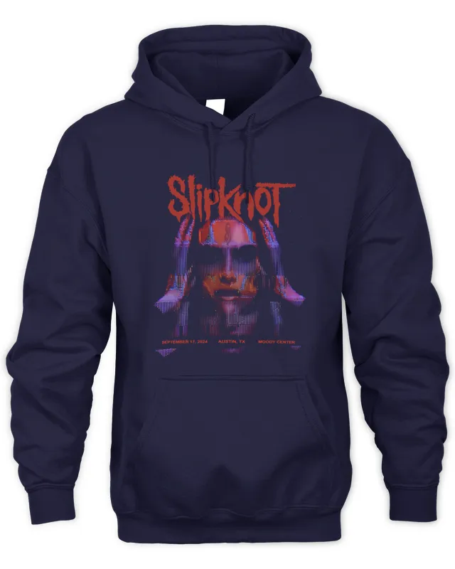 Hoodie Slipknot Merch Tour Austin Featuring City Specific Artwork For Austin Tx 25Th Anniversary Tee