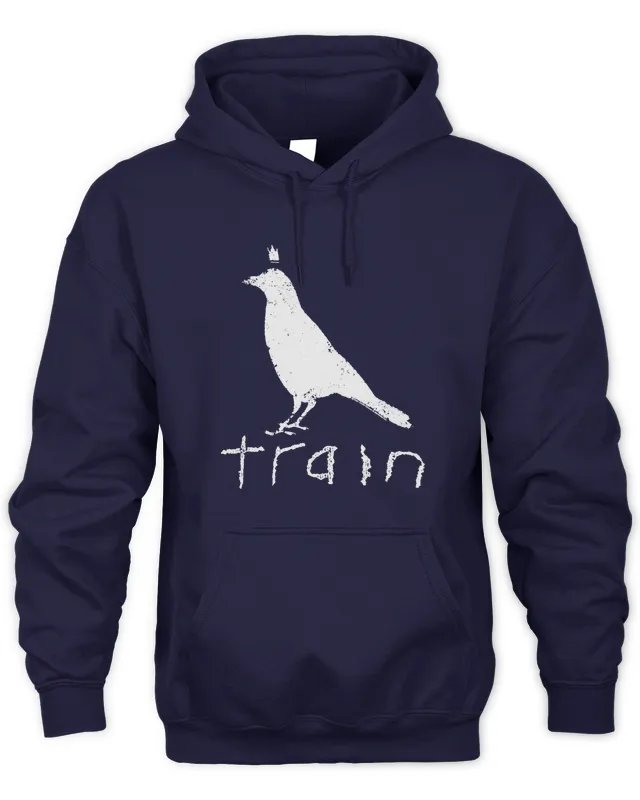 Hoodie Train Rock Band White Crow Black Tee
