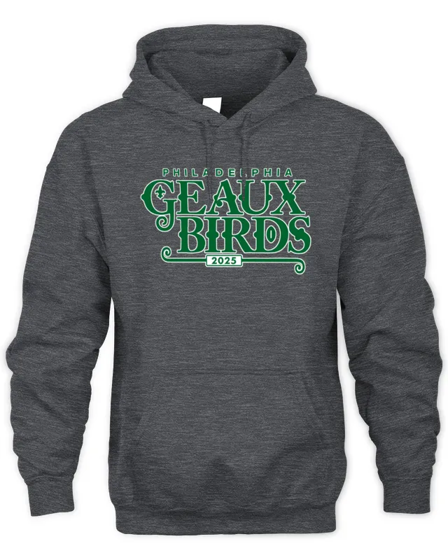 New Nfl Philadelphia Eagles Geaux Birds Hoodie