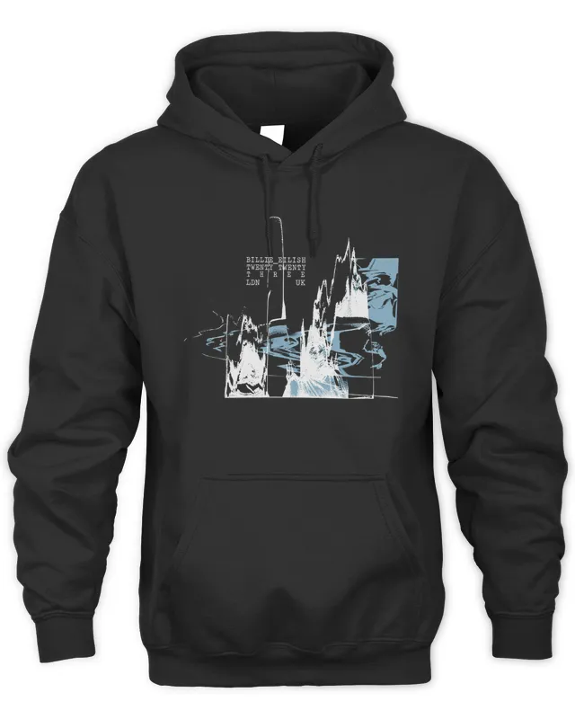 Billie Eilish Tour Merch London Collage Hoodie Hoodie
