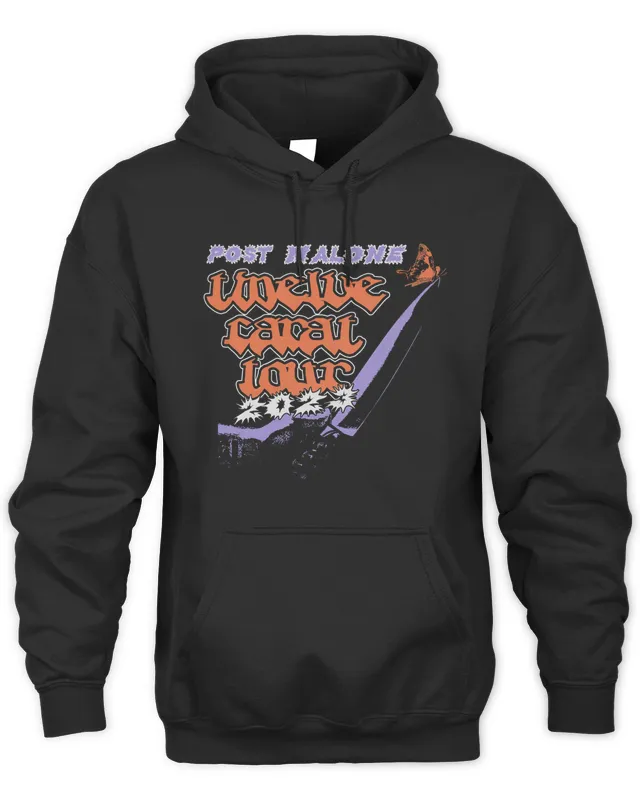New Post Malone Merch Australia New Zealand Tour Hoodie