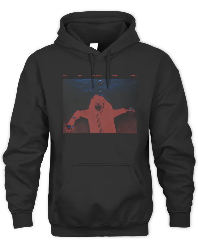 Billie Eilish Hit Me Hard And Soft Merch Sinking Black Hoodie