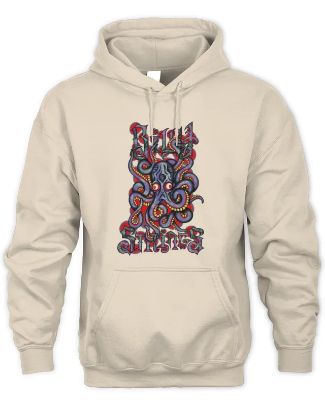 Billy Strings Store Merch Winter Tour 2025 Octopus Hoodie