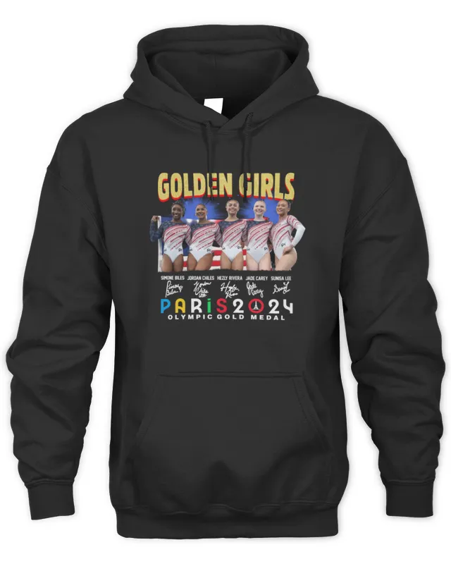 USA Golden Girls Gymnastics Olympic Paris Gold Medal Hoodie