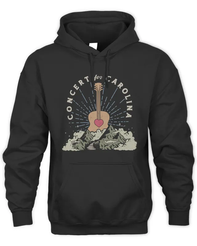Official Concertforcarolina Merch Billy Strings And James Taylor Concert Hoodie