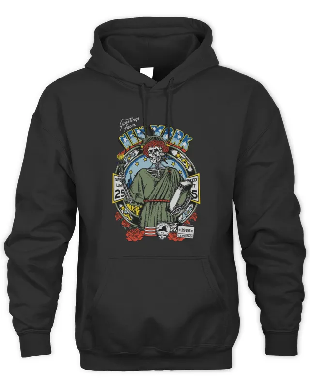 New York United States of Dead Grateful Dead Clothing Hoodie