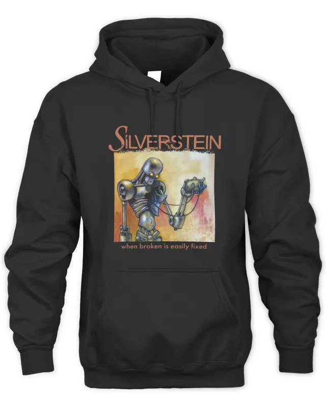 Silverstein Merch Silverstein When Broken Is Easily Fixed Black Hoodie