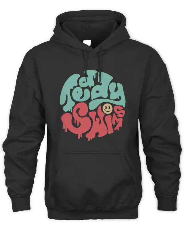Smiley Teddy Swims Merch Hoodie