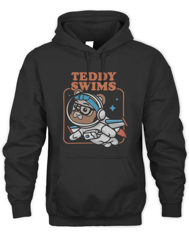 Swimmy Astronaut Teddy Swims Merch Hoodie