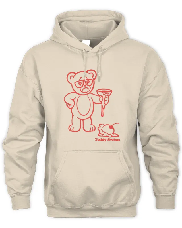 Sad Teddy Ice Cream Teddy Swims Merch Hoodie