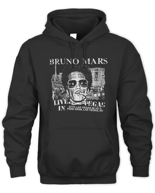 New Live In Vegas Bruno Mars Merch Hoodie