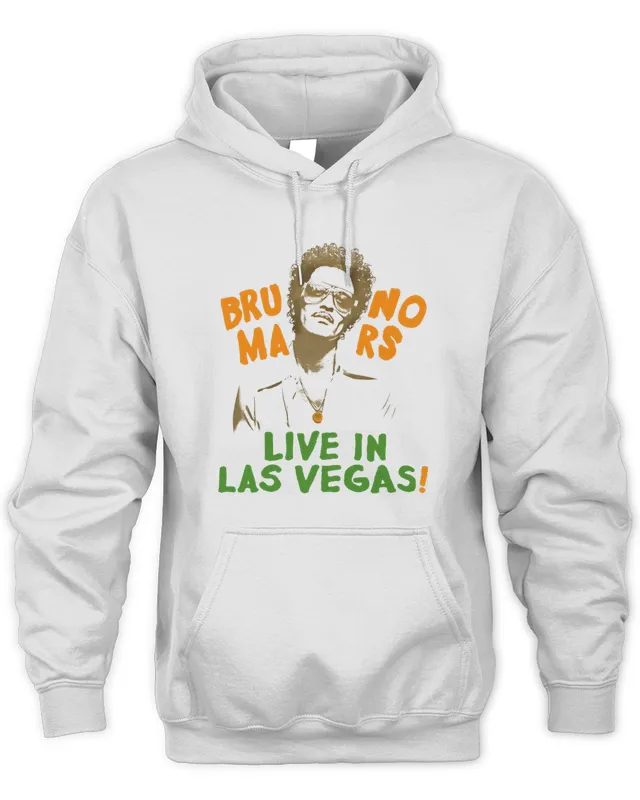New Bruno Mars Merch Bruno Mars Live In Vegas Hoodie