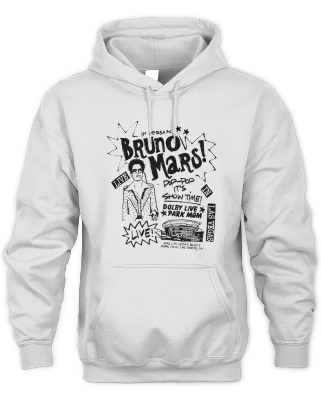 New Bruno Mars Live Bruno Mars Merch Hoodie