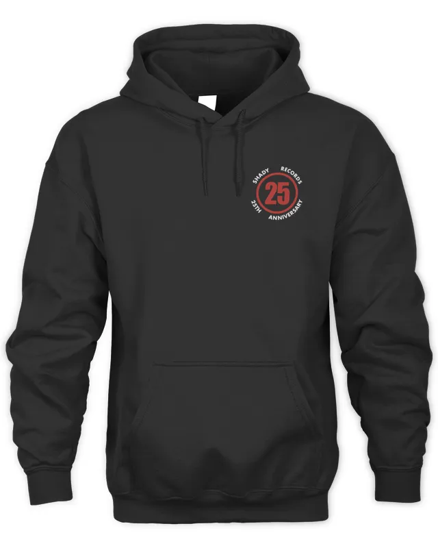 New Slim Shady Eminem Merch Shady Records 25th Anniversary DET NYC Hoodie Hoodie