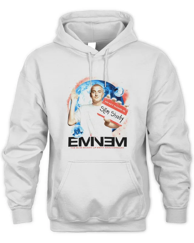 New Eminem 25Th Anniversary Merch Sslp25 Name Tag Hoodie