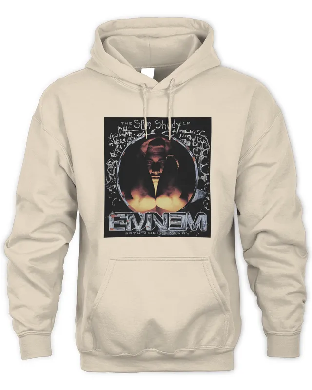 New Eminem 25Th Anniversary Merch Sslp25 Portrait Hoodie