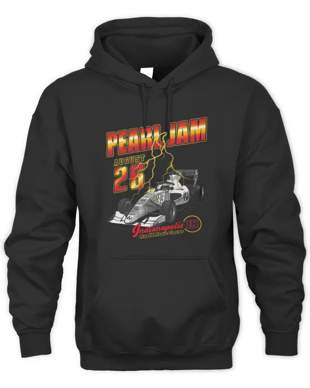 Official Pearl Jam Merch Indianapolis Car Hoodie