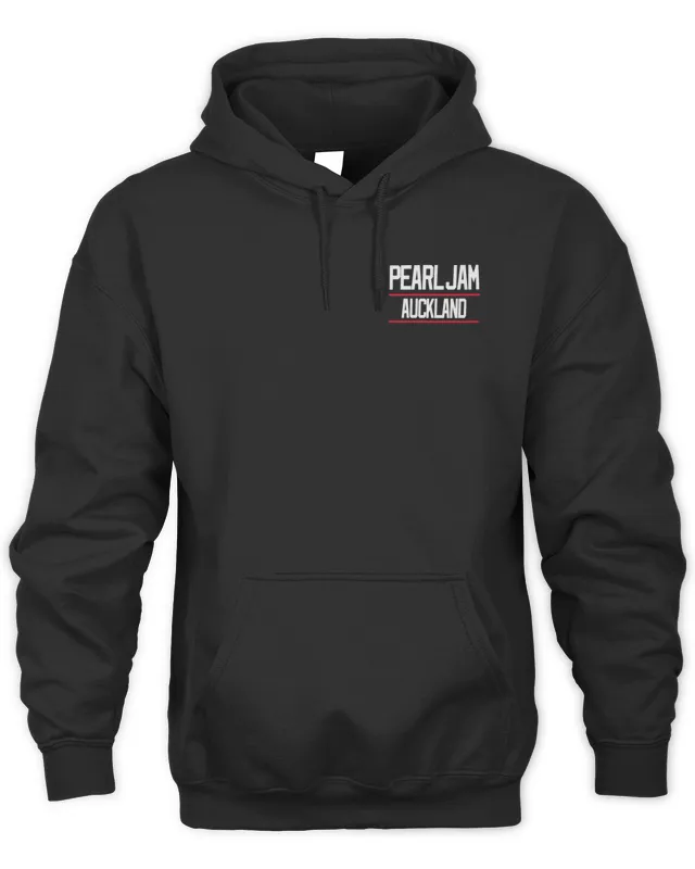 Pearl Jam Official Merch Store Auckland Tour Hoodie