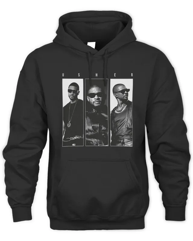 Usher Raymond IV Merch Usher 3 Photo Tour Hoodie
