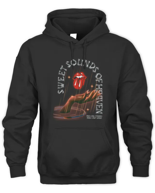 Rolling Stones And Lady Gaga Sweet Sounds Monster Paw Hoodie
