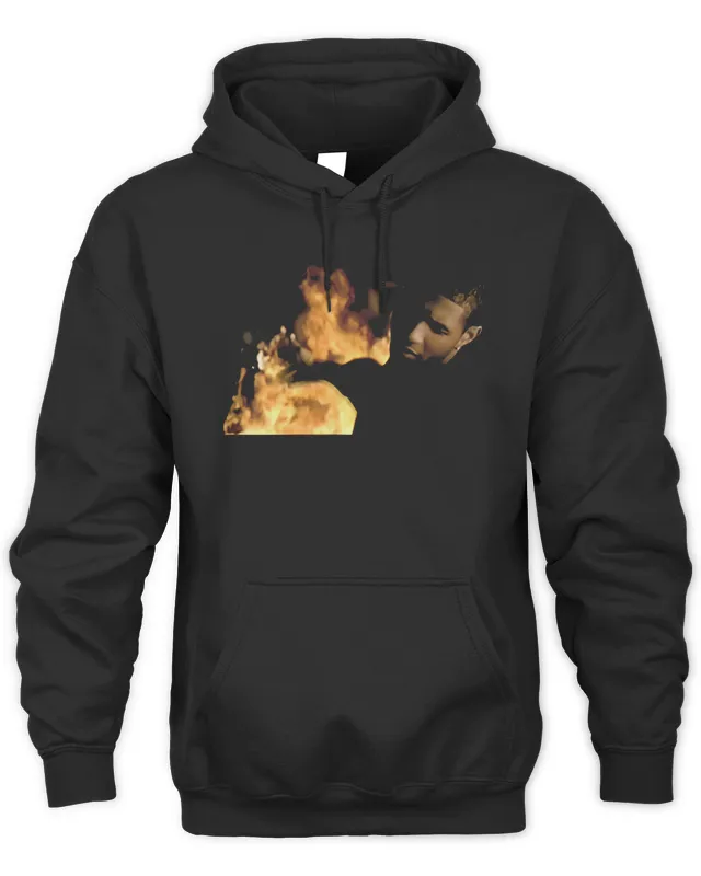 New Usher Raymond Merch Burn Black Hoodie
