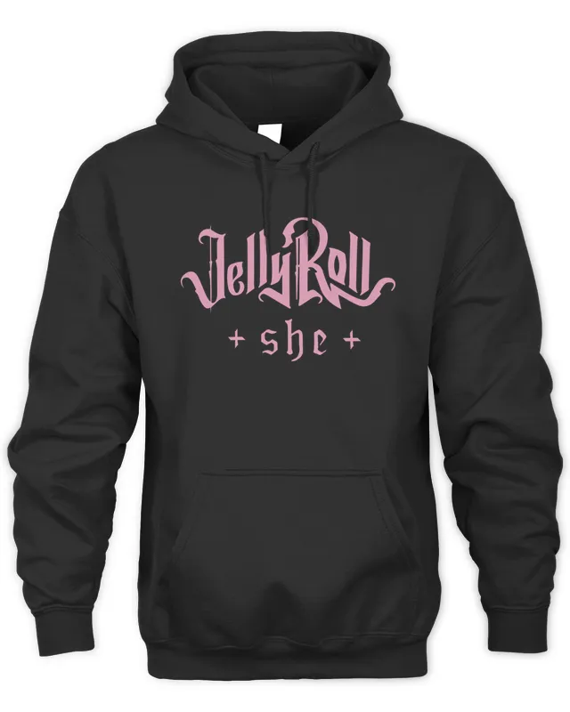 Jelly Roll Merch Pink Skull Hoodie