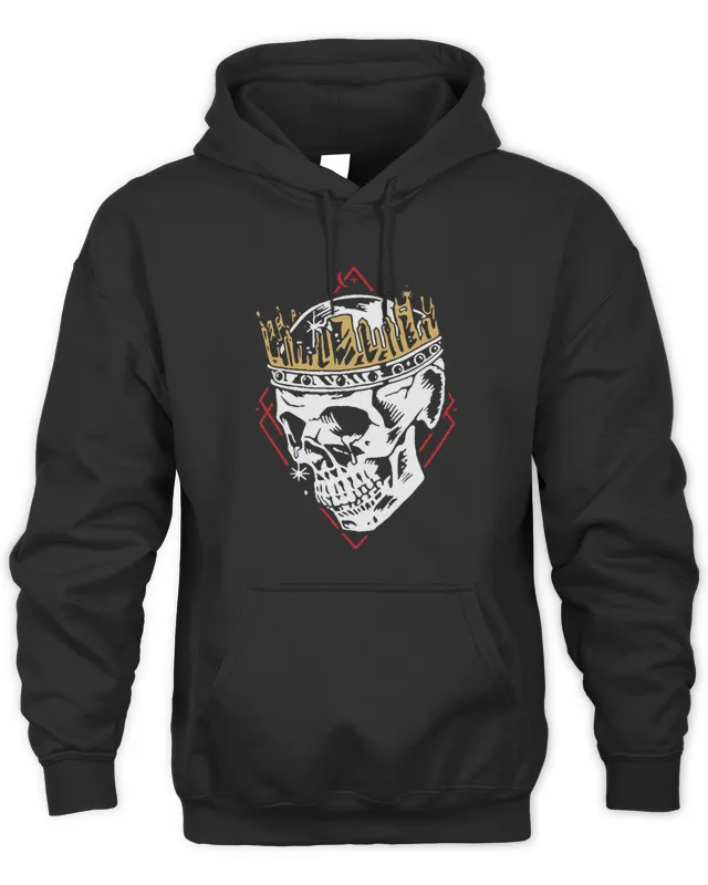 New Jelly Roll Merch Crown Skull Hockey Bubba #41 Hoodie