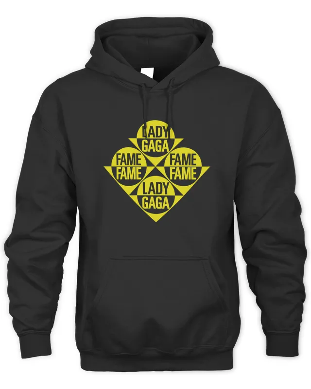 New Lady Gaga Merch The Fame Black Hoodie