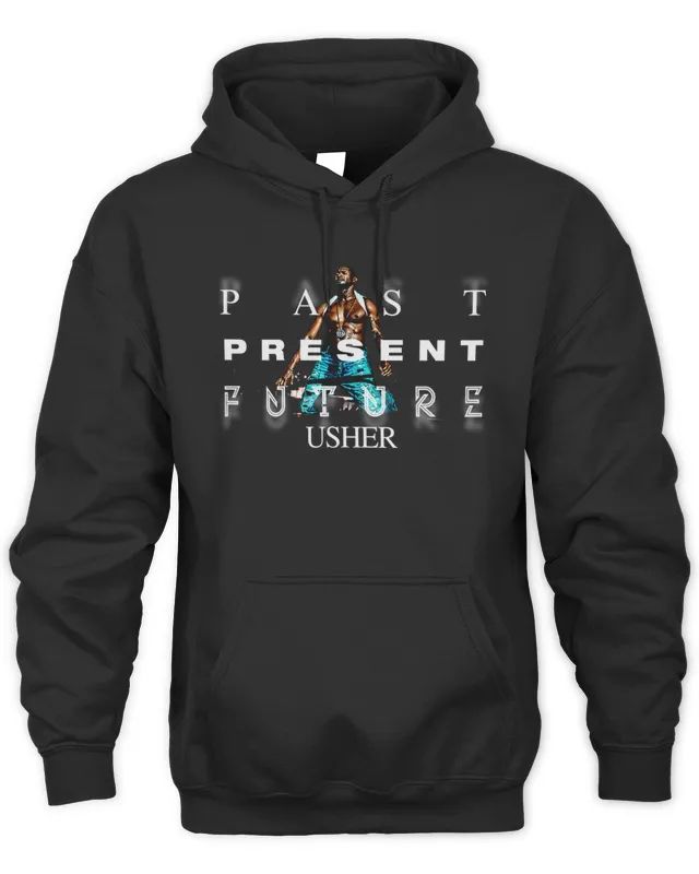 Shop Usher Merch Past Present Future Photo Date Hoodie Hoodie