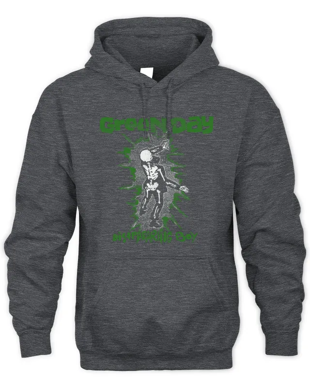New Green Day Band Merch Disappearing Boy Hoodie