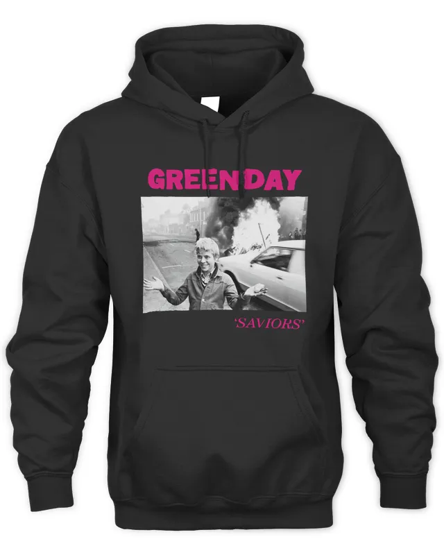New Greenday Saviors Hoodie Green Day Merch Hoodie