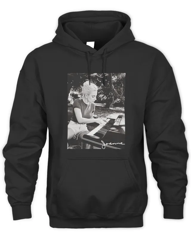 New Shop Lady Gaga Merch Joanne Piano Hoodie