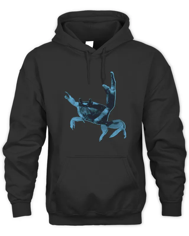 The Prodigy Merch Blue Neon Crab Hoodie