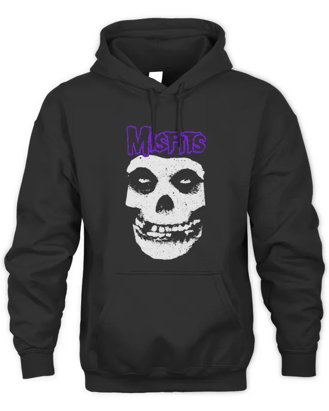 Phoebe Bridgers & Billie Eilish Misfits Skull Purple Hoodie
