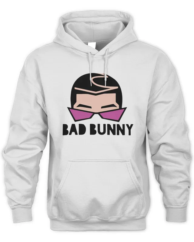 Bad Bunny Merch Bad Bunny Face Hoodie