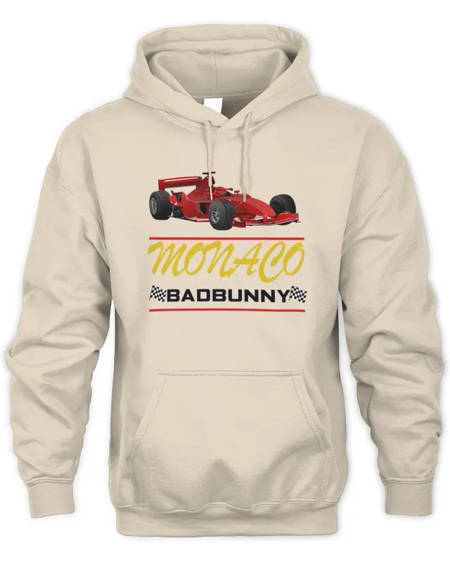 Bad Bunny Tour Merch Most Wanted Tour Monaco Race Car Tour Dates Hoodie