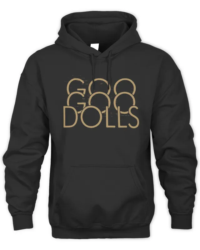Goo Goo Dolls Official Store Stacked Gold Logo Hoodie