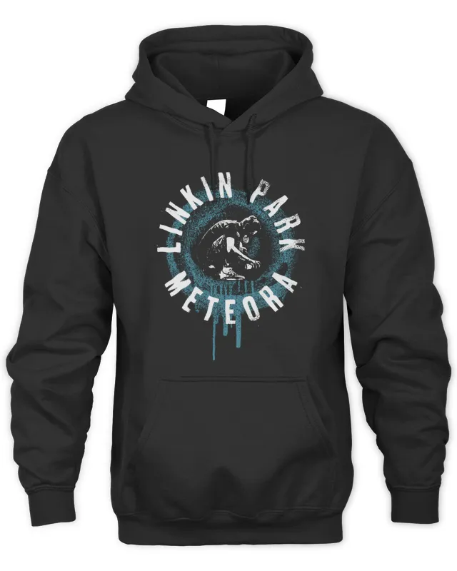 Circle Spray Twofer Linkin Park Unisex Black Hoodie