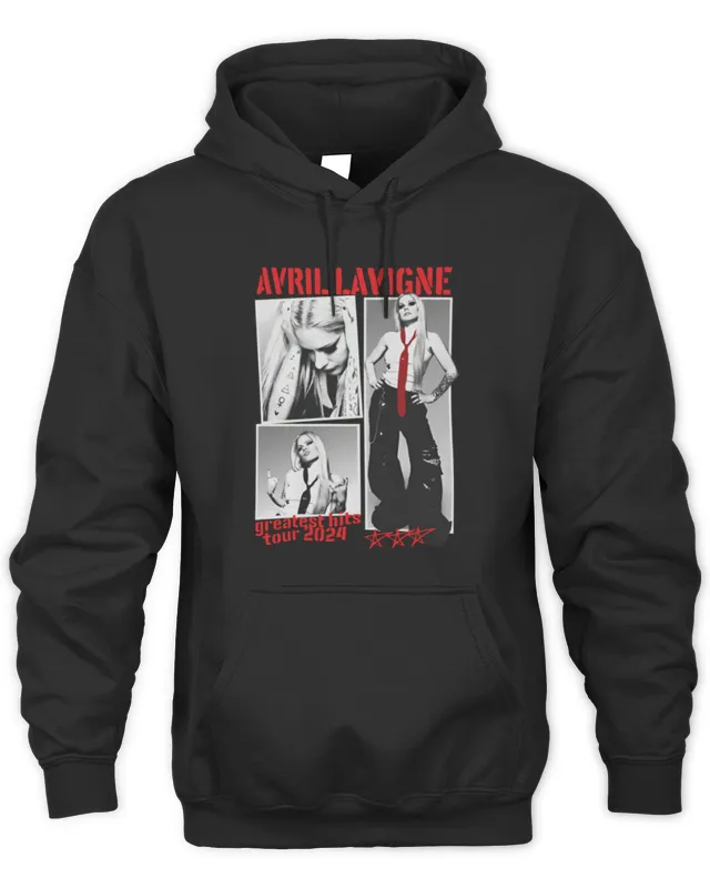 Avril Lavigne Merch Avril Lavigne Greatest Hits Tour 24 Hoodie