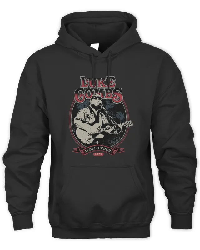 New Luke Combs Merch World Tour Photo Hoodie
