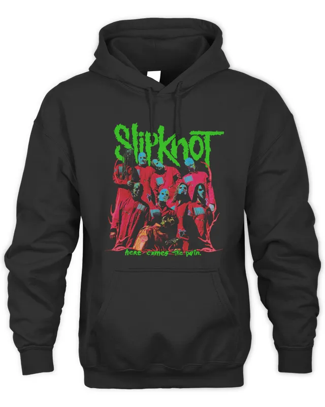 Slipknot Official Merch Slipknot 25th Anniversary Tour Here Comes The Pain Hoodie