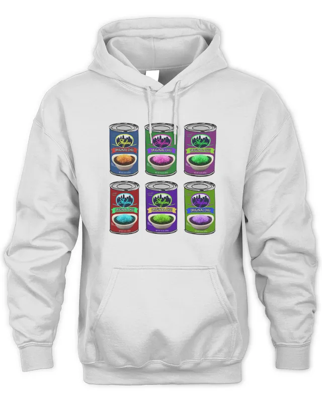Cincy s X Skyline Chili Warhol Cans Hoodie