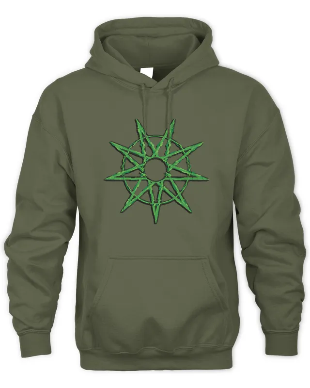 Slipknot Merch Store 9-Point Star Logo Hoodie