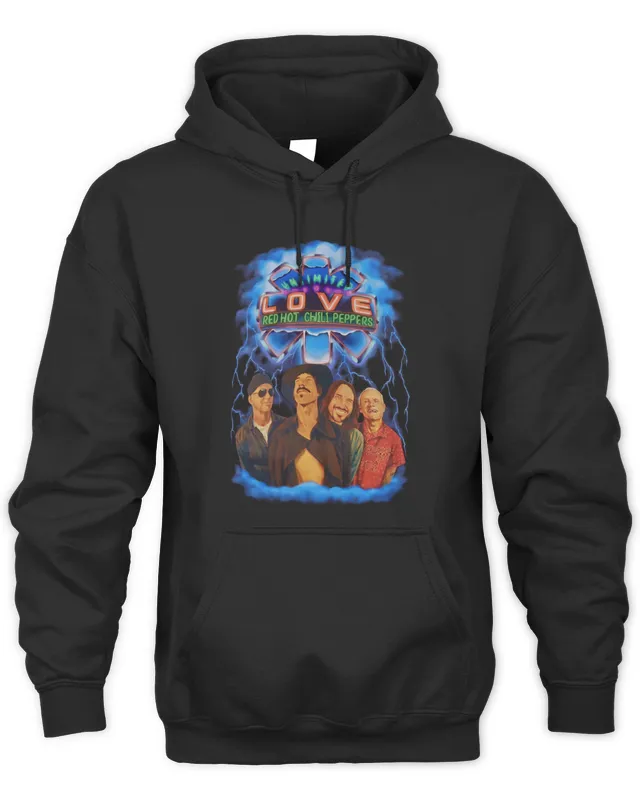 Unlimited Love Red Hot Chili Peppers Unisex Black Hoodie