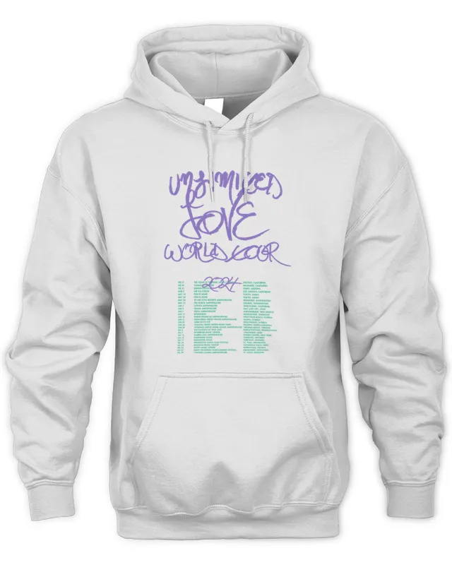 Rhcp Merch Red Hot Chili Pepper Unlimited Love USA Tour Hoodie Hoodie