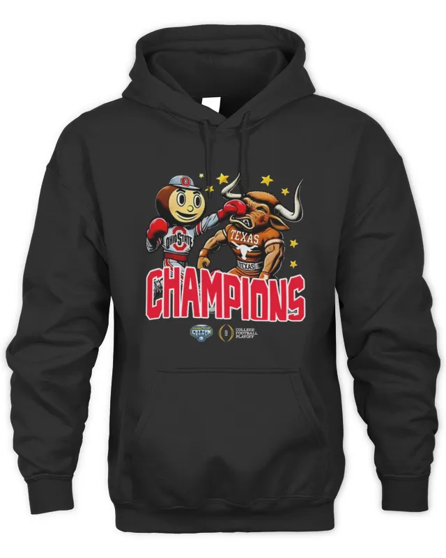 New Ohio State Buckeyes Beats Texas Longhorns Mascot Goodyear Cotton Bowl 2025 CFP On Jan 10th 2025 At Arlington Texas Hoodie